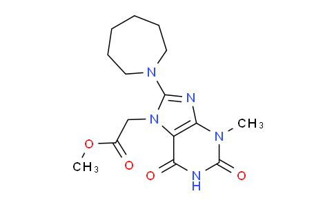 CAS No. 332388-38-2, Methyl 2-(8-(azepan-1-yl)-3-methyl-2,6-dioxo-2,3-dihydro-1H-purin-7(6H)-yl)acetate