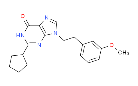 CAS No. 834894-16-5, 2-Cyclopentyl-9-(3-methoxyphenethyl)-1H-purin-6(9H)-one