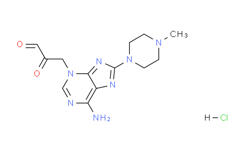 CAS No. 415950-31-1, 3-(6-Amino-8-(4-methylpiperazin-1-yl)-3H-purin-3-yl)-2-oxopropanal hydrochloride