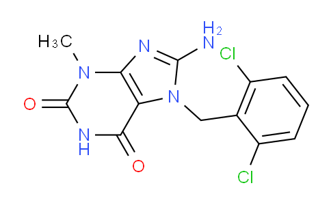 CAS No. 1370594-66-3, 8-Amino-7-(2,6-dichlorobenzyl)-3-methyl-1H-purine-2,6(3H,7H)-dione