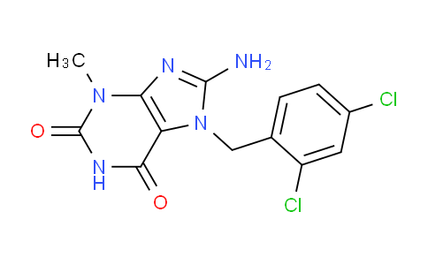 CAS No. 1370595-46-2, 8-Amino-7-(2,4-dichlorobenzyl)-3-methyl-1H-purine-2,6(3H,7H)-dione