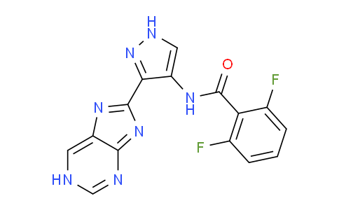 CAS No. 825618-87-9, N-(3-(1H-Purin-8-yl)-1H-pyrazol-4-yl)-2,6-difluorobenzamide