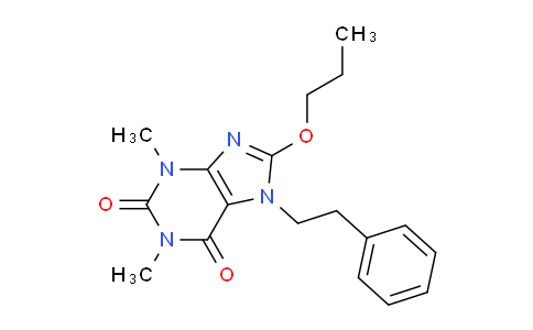 CAS No. 476480-29-2, 1,3-Dimethyl-7-phenethyl-8-propoxy-1H-purine-2,6(3H,7H)-dione