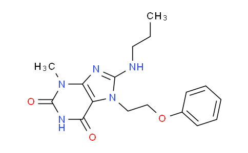 CAS No. 476481-59-1, 3-Methyl-7-(2-phenoxyethyl)-8-(propylamino)-1H-purine-2,6(3H,7H)-dione