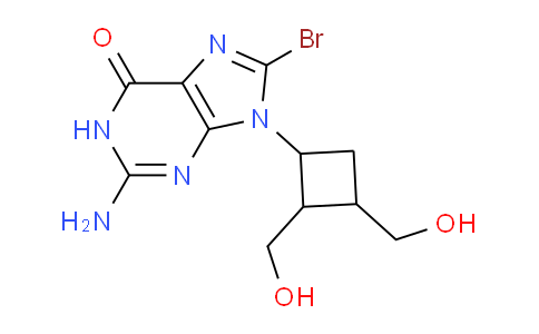 CAS No. 130464-67-4, 2-Amino-9-(2,3-bis(hydroxymethyl)cyclobutyl)-8-bromo-1H-purin-6(9H)-one