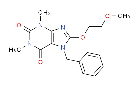 CAS No. 476480-48-5, 7-Benzyl-8-(2-methoxyethoxy)-1,3-dimethyl-1H-purine-2,6(3H,7H)-dione