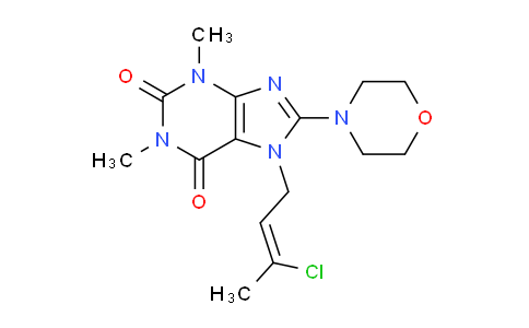CAS No. 478252-93-6, 7-(3-Chlorobut-2-en-1-yl)-1,3-dimethyl-8-morpholino-1H-purine-2,6(3H,7H)-dione