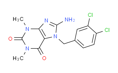 CAS No. 1370596-72-7, 8-Amino-7-(3,4-dichlorobenzyl)-1,3-dimethyl-1H-purine-2,6(3H,7H)-dione