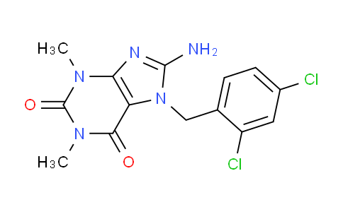 CAS No. 1370596-67-0, 8-Amino-7-(2,4-dichlorobenzyl)-1,3-dimethyl-1H-purine-2,6(3H,7H)-dione