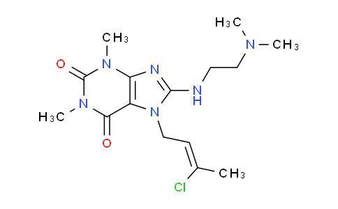 CAS No. 478252-86-7, 7-(3-Chlorobut-2-en-1-yl)-8-((2-(dimethylamino)ethyl)amino)-1,3-dimethyl-1H-purine-2,6(3H,7H)-dione