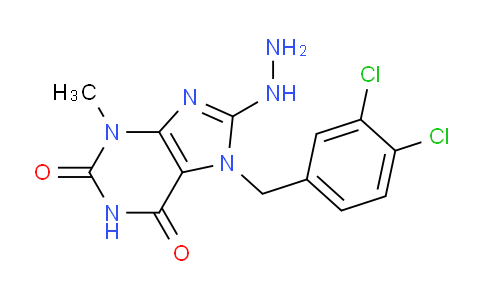 CAS No. 1279216-87-3, 7-(3,4-Dichlorobenzyl)-8-hydrazinyl-3-methyl-1H-purine-2,6(3H,7H)-dione