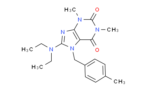 CAS No. 332904-75-3, 8-(Diethylamino)-1,3-dimethyl-7-(4-methylbenzyl)-1H-purine-2,6(3H,7H)-dione