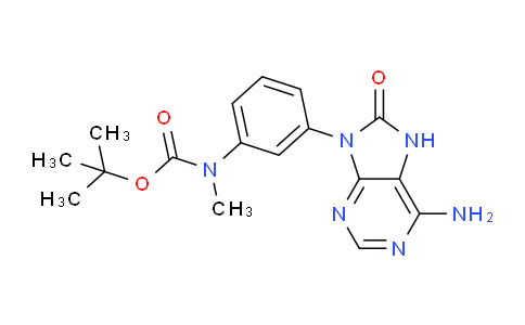 CAS No. 1448444-67-4, tert-Butyl (3-(6-amino-8-oxo-7H-purin-9(8H)-yl)phenyl)(methyl)carbamate