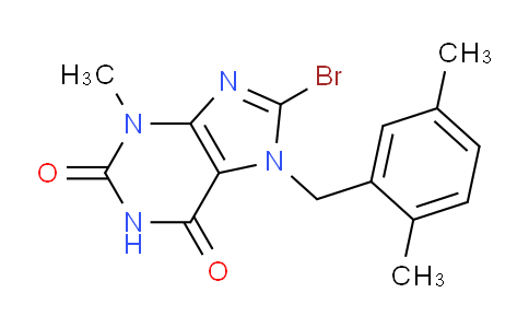 CAS No. 1279212-75-7, 8-Bromo-7-(2,5-dimethylbenzyl)-3-methyl-1H-purine-2,6(3H,7H)-dione