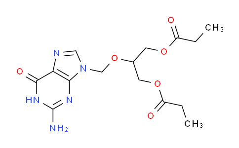CAS No. 86357-20-2, 2-((2-Amino-6-oxo-1H-purin-9(6H)-yl)methoxy)propane-1,3-diyl dipropionate