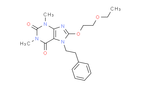 CAS No. 476480-66-7, 8-(2-Ethoxyethoxy)-1,3-dimethyl-7-phenethyl-1H-purine-2,6(3H,7H)-dione