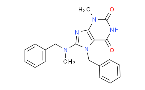 CAS No. 332904-97-9, 7-Benzyl-8-(benzyl(methyl)amino)-3-methyl-1H-purine-2,6(3H,7H)-dione