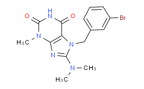 CAS No. 476480-93-0, 7-(3-Bromobenzyl)-8-(dimethylamino)-3-methyl-1H-purine-2,6(3H,7H)-dione