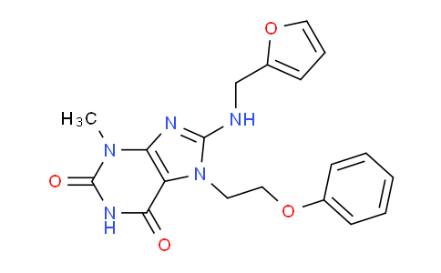 CAS No. 105522-60-9, 8-((Furan-2-ylmethyl)amino)-3-methyl-7-(2-phenoxyethyl)-1H-purine-2,6(3H,7H)-dione