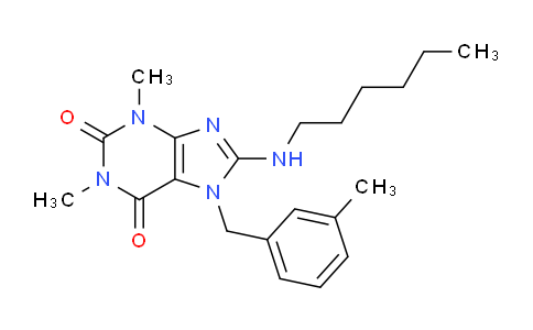 CAS No. 359901-50-1, 8-(Hexylamino)-1,3-dimethyl-7-(3-methylbenzyl)-1H-purine-2,6(3H,7H)-dione