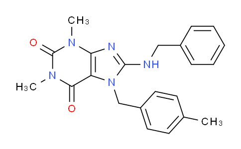 CAS No. 332904-81-1, 8-(Benzylamino)-1,3-dimethyl-7-(4-methylbenzyl)-1H-purine-2,6(3H,7H)-dione