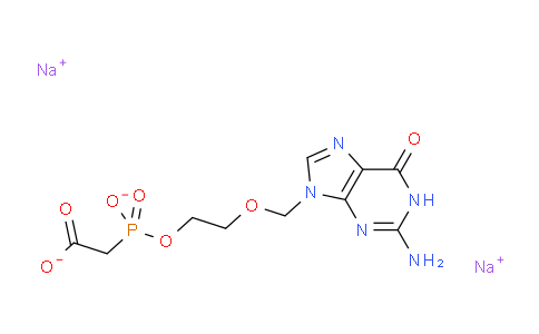 CAS No. 117626-96-7, Sodium 2-((2-((2-amino-6-oxo-1H-purin-9(6H)-yl)methoxy)ethoxy)oxidophosphoryl)acetate