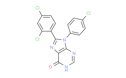 CAS No. 686344-46-7, 9-(4-Chlorophenyl)-8-(2,4-dichlorophenyl)-1H-purin-6(9H)-one
