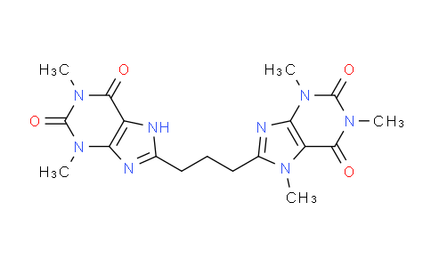 CAS No. 7252-38-2, 8-(3-(1,3-Dimethyl-2,6-dioxo-2,3,6,7-tetrahydro-1H-purin-8-yl)propyl)-1,3,7-trimethyl-1H-purine-2,6(3H,7H)-dione