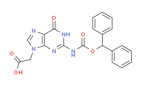 CAS No. 169287-79-0, 2-(2-(((Benzhydryloxy)carbonyl)amino)-6-oxo-1H-purin-9(6H)-yl)acetic acid