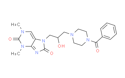 CAS No. 5362-76-5, 7-(3-(4-Benzoylpiperazin-1-yl)-2-hydroxypropyl)-1,3-dimethyl-1H-purine-2,8(3H,7H)-dione