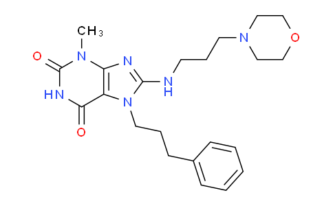 MC776179 | 476482-31-2 | 3-Methyl-8-((3-morpholinopropyl)amino)-7-(3-phenylpropyl)-1H-purine-2,6(3H,7H)-dione