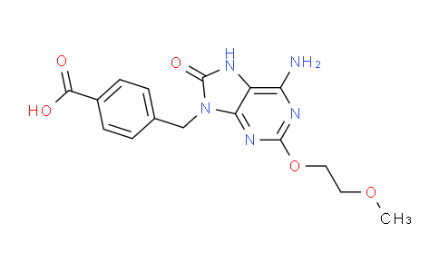 CAS No. 1062444-54-5, 4-[[6-Amino-7,8-dihydro-2-(2-methoxyethoxy)-8-oxo-9H-purin-9-yl]methyl]-benzoic acid