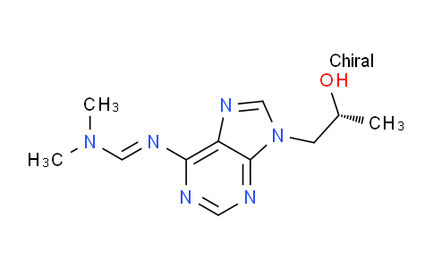 CAS No. 1577256-23-5, Methanimidamide, N'-[9-[(2R)-2-hydroxypropyl]-9H-purin-6-yl]-N,N-dimethyl-