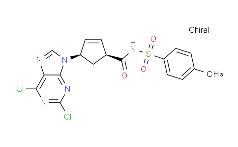 CAS No. 1108600-44-7, (1S,4R)-4-(2,6-dichloro-9H-purin-9-yl)-N-tosylcyclopent-2-ene-1-carboxamide