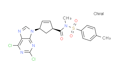 CAS No. 1108600-45-8, (1S,4R)-4-(2,6-dichloro-9H-purin-9-yl)-N-methyl-N-tosylcyclopent-2-ene-1-carboxamide