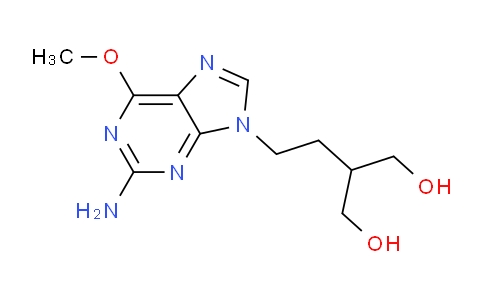 CAS No. 97845-65-3, 2-[2-(2-amino-6-methoxypurin-9-yl)ethyl]propane-1,3-diol