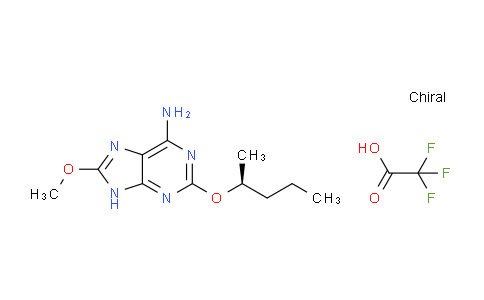 CAS No. 1207628-47-4, (S)-8-methoxy-2-(pentan-2-yloxy)-9H-purin-6-amine 2,2,2-trifluoroacetate