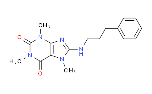 CAS No. 364615-92-9, 8-[(3-phenylpropyl)amino]caffeine