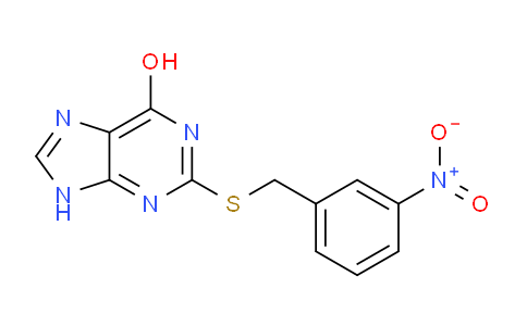 CAS No. 15870-55-0, 2-((3-Nitrobenzyl)thio)-9H-purin-6-ol