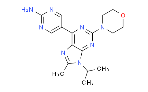 CAS No. 1246560-33-7, 5-(9-Isopropyl-8-methyl-2-morpholino-9H-purin-6-yl)pyrimidin-2-amine