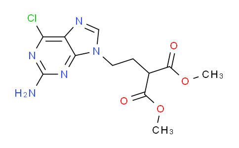 CAS No. 172529-93-0, dimethyl 2-(2-(2-amino-6-chloro-9H-purin-9-yl)ethyl)malonate