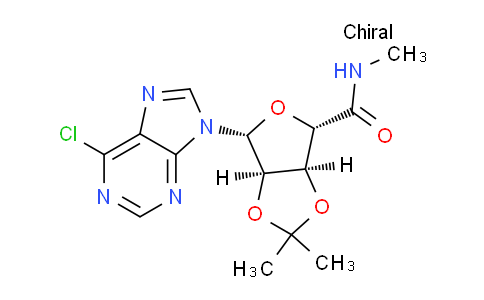 CAS No. 152918-47-3, 1-(6-Chloro-9H-purin-9-yl)-1-deoxy-N-methyl-2,3-O-isopropylidene-beta-D-ribofuranuronamide