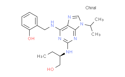 CAS No. 500735-47-7, (R)-2-(((2-((1-hydroxybutan-2-yl)amino)-9-isopropyl-9H-purin-6-yl)amino)methyl)phenol