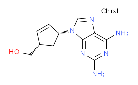 CAS No. 124752-25-6, ((1S,4R)-4-(2,6-diamino-9H-purin-9-yl)cyclopent-2-en-1-yl)methanol