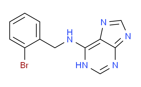 CAS No. 67023-54-5, N-(2-Bromobenzyl)-1H-purin-6-amine