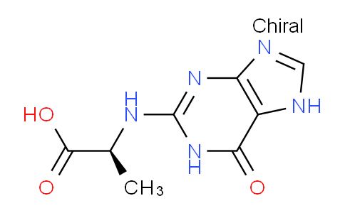 CAS No. 1019-73-4, (S)-2-((6-Oxo-6,7-dihydro-1H-purin-2-yl)amino)propanoic acid