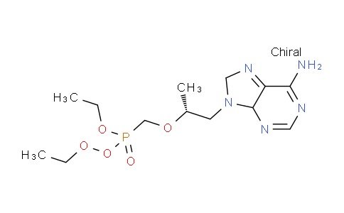 CAS No. 1841115-97-6, Diethyl ((((2R)-1-(6-amino-4H-purin-9(8H)-yl)propan-2-yl)oxy)methyl)phosphonoperoxoate