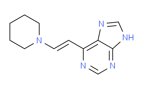 CAS No. 920503-30-6, (E)-6-(2-(Piperidin-1-yl)vinyl)-9H-purine
