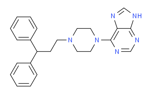 CAS No. 24926-63-4, 6-(4-(3,3-Diphenylpropyl)piperazin-1-yl)-9H-purine
