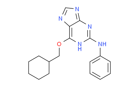 CAS No. 444722-80-9, 6-(Cyclohexylmethoxy)-N-phenyl-1H-purin-2-amine